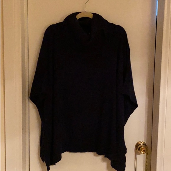 Magaschoni Accessories - Magaschoni Navy cashmere poncho  sweater.